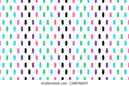 Colorful rounded rectangle pattern. Suitable for backdrop, cover, poster, flyer, social media post, and design template.