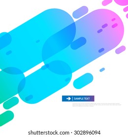 Colorful Rounded Shapes Background