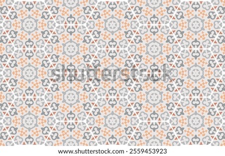 Colorful royal tile wall design pattern