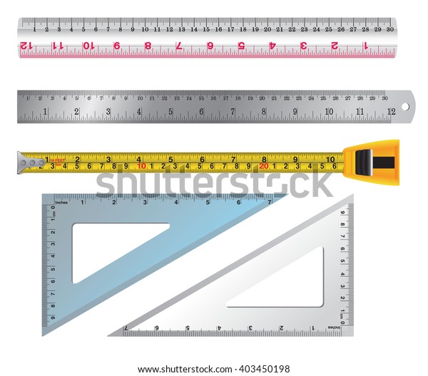 Vector De Stock Libre De Regalías Sobre Colorful Rulers