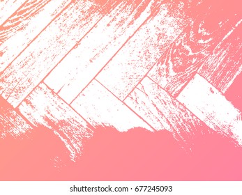 Colorful rustic background with wooden grunge floor. Retro parquet. Vector illustration.