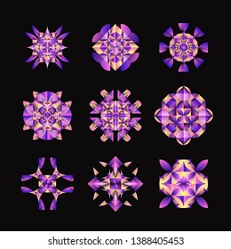 COLORFUL SACRED GEOMETRY VECTOR COLLECTION