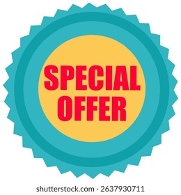 Colorful sale badges with text like Special Offer. Perfect for ads, banners, online stores, and seasonal promotions.