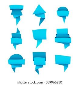 Colorful sale banners set. Sale tag promotion poster. Special offer, Holiday baloons. Vector illustration.