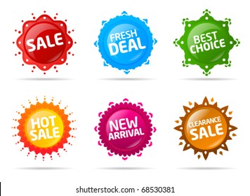 Colorful sale label collection 2