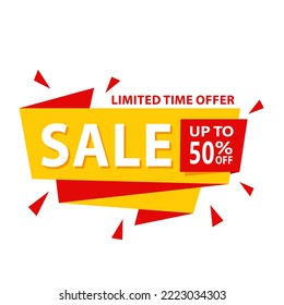 Colorful Sale label. Vector illustration