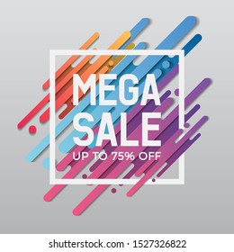 Colorful Sale Promotion Background or Sale Banner
