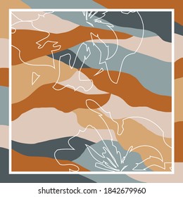 colorful scarf pattern with abstract design