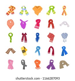 
Colorful Scarves Icons Pack 
