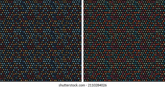 Colorful Scattered Square Pattern Background Vector Illustration