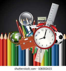 Colorful school background