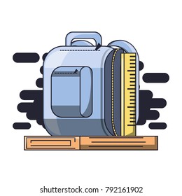 colorful school backpack education concept