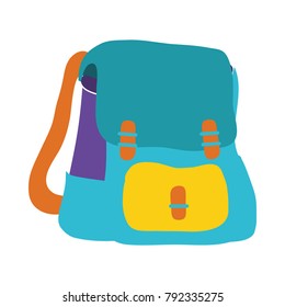 colorful school backpack education object design