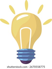 Icono colorido del Vector de la ciencia de la bombilla . Perfecto para la educación y los diseños científicos
