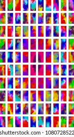 Colorful screen gradient set with modern abstract backgrounds. Rainbow fluid cover for poster, banner, flyer and presentation. Template with screen gradient set for screens and mobile app.