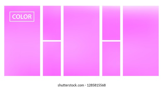 Colorful screen gradient set with modern abstract backgrounds. Beautiful fluid cover for poster, banner, flyer and presentation. Template with screen gradient set for screens and mobile app.Soft color