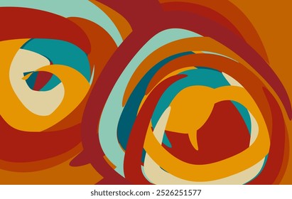Colorful scribble abstract vector background. Pattern with colorful random irregular shapes.
