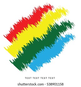 Colorful Scribble Stains