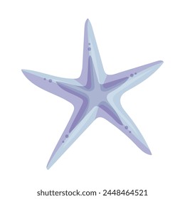 Colorful sea animal, sea star.Vector graphics.