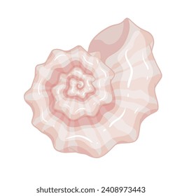 Colorful sea shell.Decorative element for summer decorations.vector graphic.