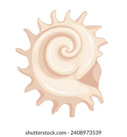 Colorful sea shell.Decorative element for summer decorations.vector graphic.