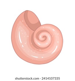 Colorful sea shell.Decorative element for sea summer designs.Vector graphic.