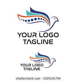 colorful seagull logo