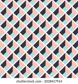 Colorful seamless abstract geometric pattern