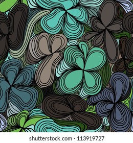 colorful seamless abstract hand-drawn pattern