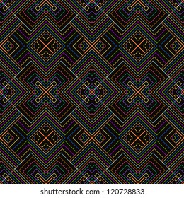 colorful seamless abstract/ hand-drawn pattern, waves background