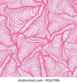 colorful seamless abstract hand-drawn pattern, waves background