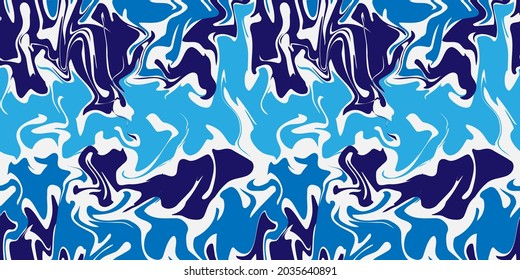 Colorful Seamless abstract marble pattern illustration in vector, Liquid marble mood high contrast color. Design for fashion, wallpaper, web, wrapping, and all prints.