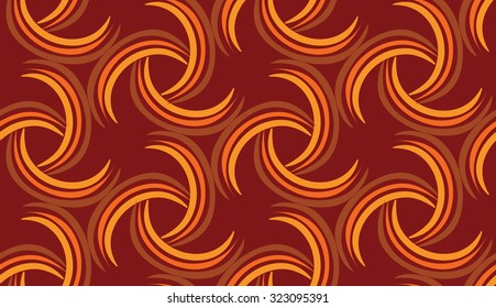 Colorful seamless abstract pattern in bright autumn colors, background. Autumnal theme