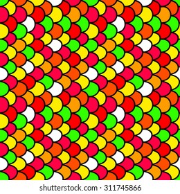 Colorful seamless abstract pattern with squama
