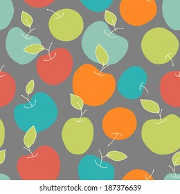 colorful seamless apples