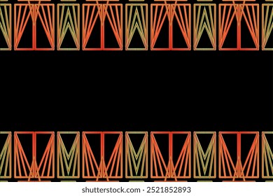 Colorful seamless artistic simple line art pattern for commercial art design 
