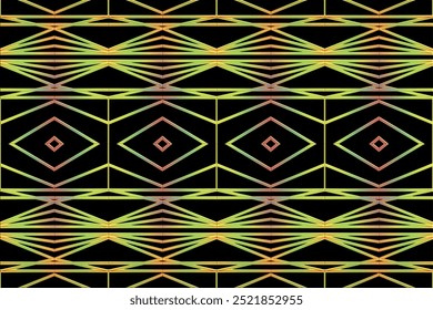 Colorful seamless artistic simple line art pattern for commercial art design 