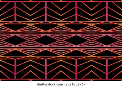 Colorful seamless artistic simple line art pattern for commercial art design 