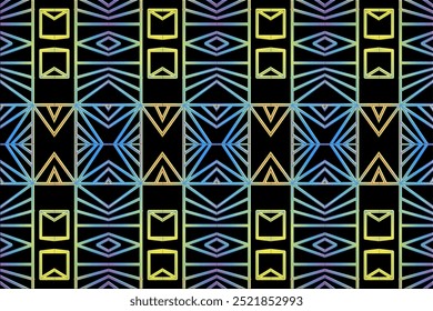 Farbige nahtlose künstlerische einfache Linie Kunstmuster für kommerzielle Kunst Design 