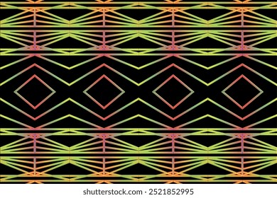Colorful seamless artistic simple line art pattern for commercial art design 