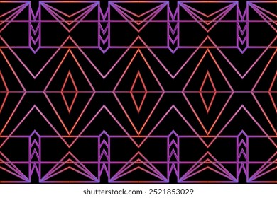 Colorful seamless artistic simple line art pattern for commercial art design 