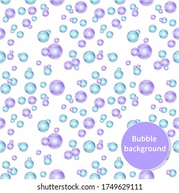 Colorful seamless bubble background. Vector illustration.