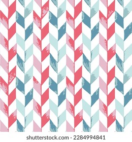 colorful Seamless chevron pattern, beautiful vector illustration Eps10,Checkered seamless pattern with alternating parallelogram. Optical illusion, color background.