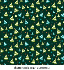 Colorful Seamless Christmas Pattern