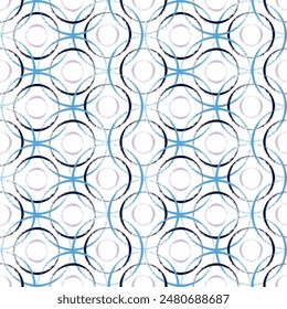 Colorful seamless circles pattern for textile and design. Traditional Japanese Ornament with Colorful circles. 