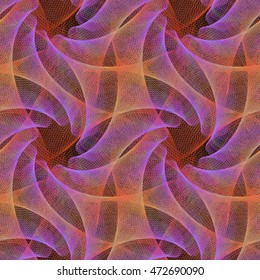 Colorful seamless computer generated fractal design pattern