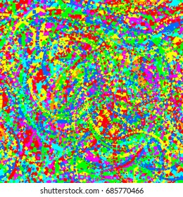 Colorful seamless confetti pattern. Eps8. RGB Global colors