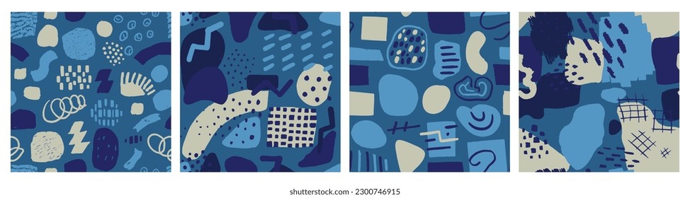 Colorful Seamless Decoration Graphic Shape Stripes. Pastel Endless Elegant Hand Drawn Ornament, Seamless Sketch. Bright Seamless Fashion Geometric Artwork Art