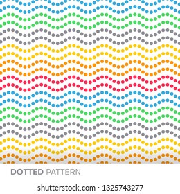 Colorful Seamless Dotted Pattern Background