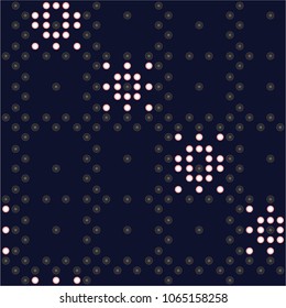 Colorful seamless dotted patterns vector illustration in an abstract creative background. Seamless pattern geometric shapes vector background.